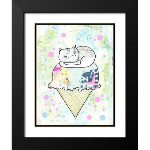 Sprinkles on Top Black Modern Wood Framed Art Print with Double Matting by Ogren, Sarah