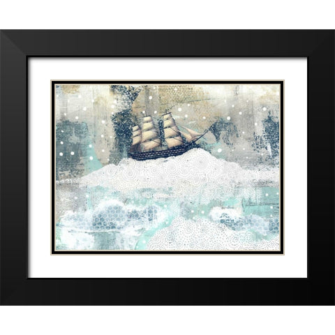 Ship Black Modern Wood Framed Art Print with Double Matting by Ogren, Sarah