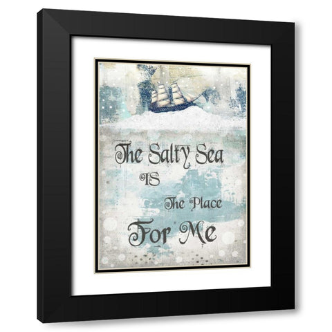 The Salty Sea Black Modern Wood Framed Art Print with Double Matting by Ogren, Sarah