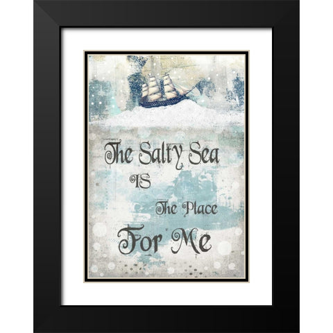The Salty Sea Black Modern Wood Framed Art Print with Double Matting by Ogren, Sarah
