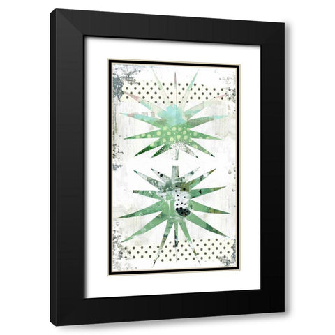 Palms Black Modern Wood Framed Art Print with Double Matting by Ogren, Sarah
