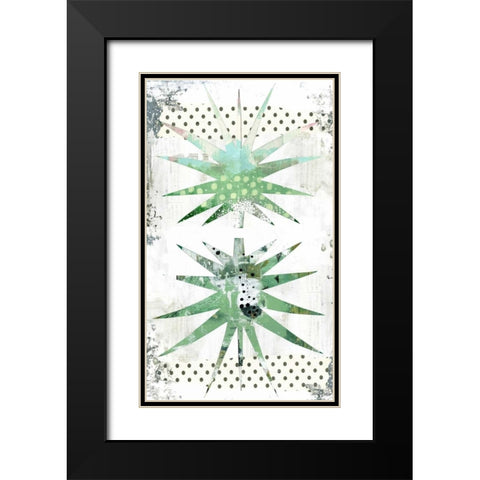 Palms Black Modern Wood Framed Art Print with Double Matting by Ogren, Sarah