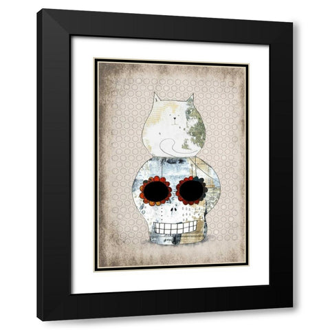 Two Sugars Black Modern Wood Framed Art Print with Double Matting by Ogren, Sarah