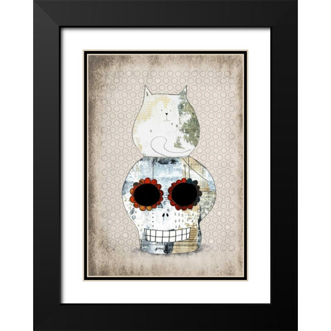 Two Sugars Black Modern Wood Framed Art Print with Double Matting by Ogren, Sarah