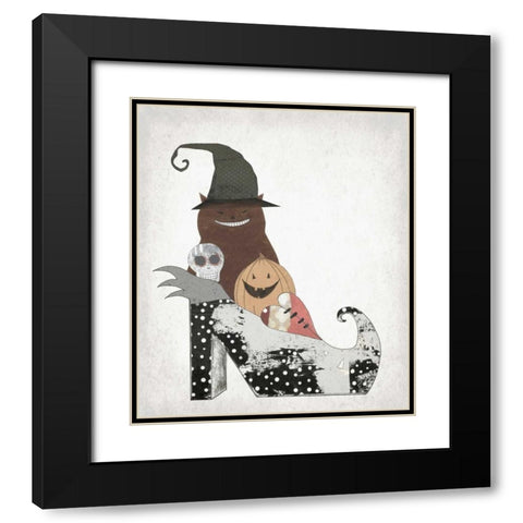 Whole Gang in a Shoe Black Modern Wood Framed Art Print with Double Matting by Ogren, Sarah