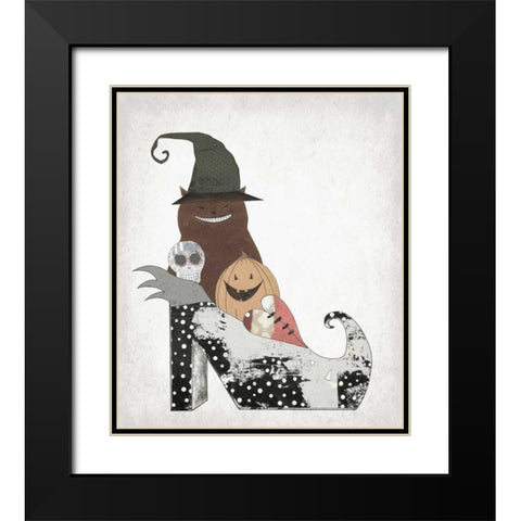 Whole Gang in a Shoe Black Modern Wood Framed Art Print with Double Matting by Ogren, Sarah