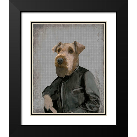 Terence Black Modern Wood Framed Art Print with Double Matting by Ogren, Sarah