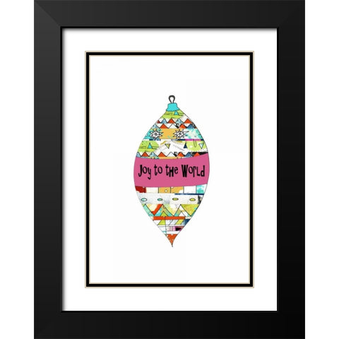 Geometric Ornament Black Modern Wood Framed Art Print with Double Matting by Ogren, Sarah