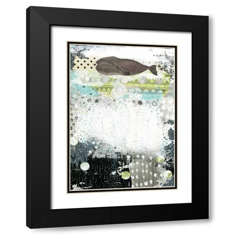 The Great Bowhead Whale Black Modern Wood Framed Art Print with Double Matting by Ogren, Sarah