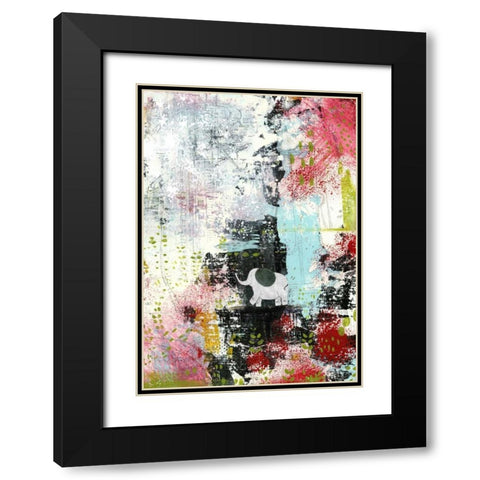 Dont Worry About the Green Eyed Monster Black Modern Wood Framed Art Print with Double Matting by Ogren, Sarah
