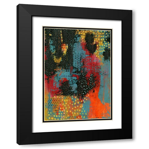 Hot Lava Black Modern Wood Framed Art Print with Double Matting by Ogren, Sarah