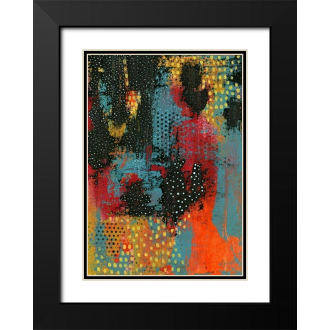 Hot Lava Black Modern Wood Framed Art Print with Double Matting by Ogren, Sarah
