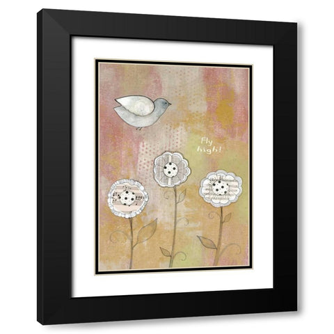 Fly High Black Modern Wood Framed Art Print with Double Matting by Ogren, Sarah