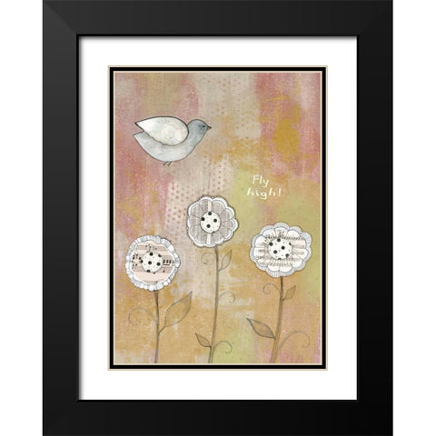 Fly High Black Modern Wood Framed Art Print with Double Matting by Ogren, Sarah