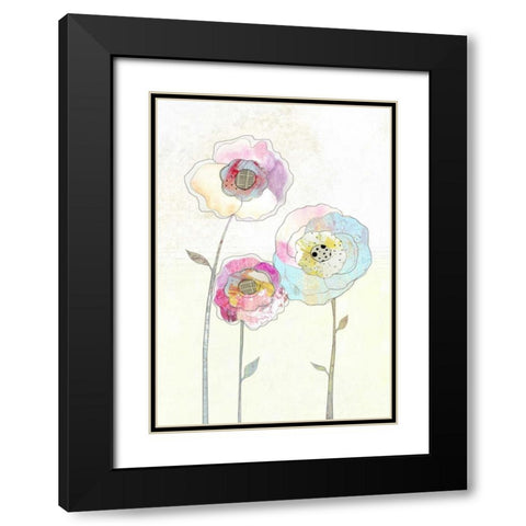 Flowers Black Modern Wood Framed Art Print with Double Matting by Ogren, Sarah