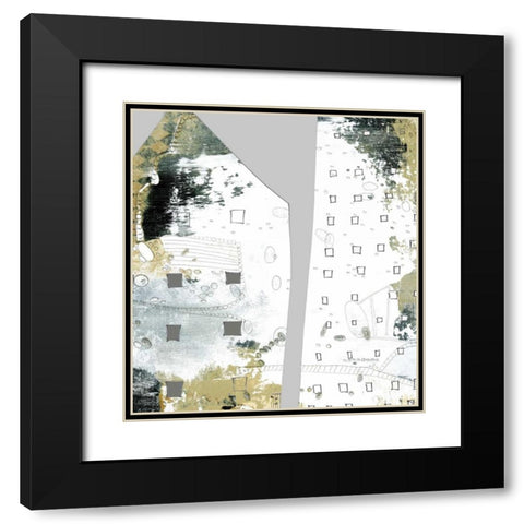 City I Black Modern Wood Framed Art Print with Double Matting by Ogren, Sarah