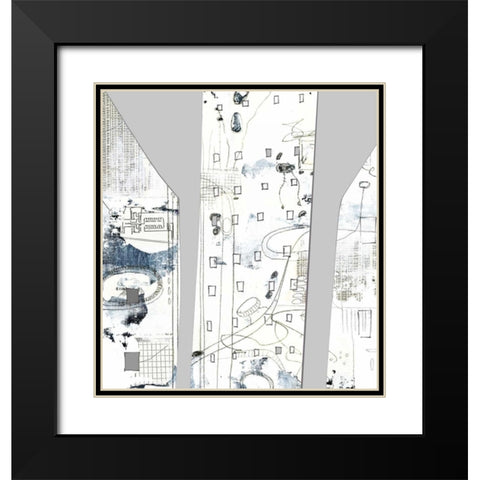City II Black Modern Wood Framed Art Print with Double Matting by Ogren, Sarah