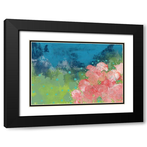 The Bouquet II Black Modern Wood Framed Art Print with Double Matting by Ogren, Sarah