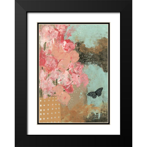 Dramatic Flowers Black Modern Wood Framed Art Print with Double Matting by Ogren, Sarah