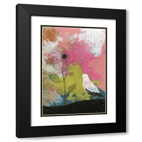 The Translucent Flower Black Modern Wood Framed Art Print with Double Matting by Ogren, Sarah