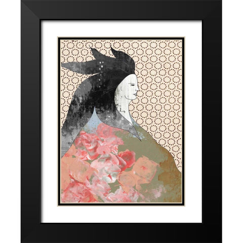 Snow White Black Modern Wood Framed Art Print with Double Matting by Ogren, Sarah