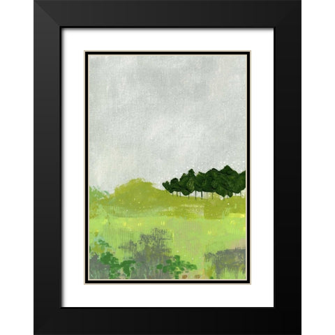 Trees II Black Modern Wood Framed Art Print with Double Matting by Ogren, Sarah