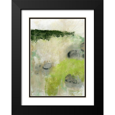 Rocks Black Modern Wood Framed Art Print with Double Matting by Ogren, Sarah