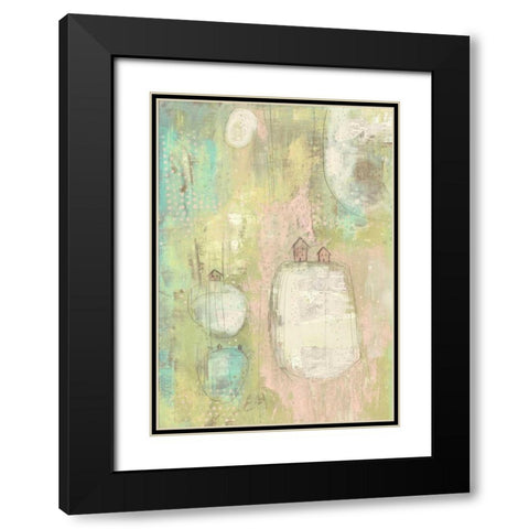 5 Houses Black Modern Wood Framed Art Print with Double Matting by Ogren, Sarah