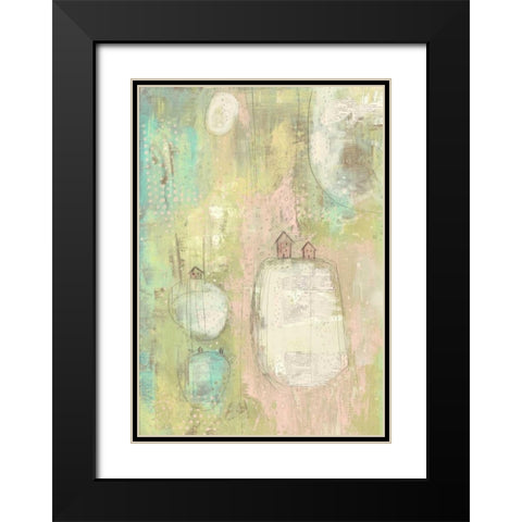 5 Houses Black Modern Wood Framed Art Print with Double Matting by Ogren, Sarah