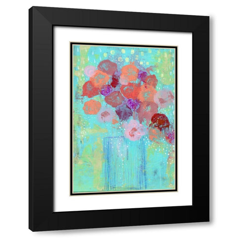 The Blue Vase II Black Modern Wood Framed Art Print with Double Matting by Ogren, Sarah