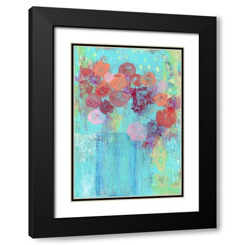 The Blue Vase Black Modern Wood Framed Art Print with Double Matting by Ogren, Sarah