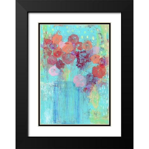 The Blue Vase Black Modern Wood Framed Art Print with Double Matting by Ogren, Sarah