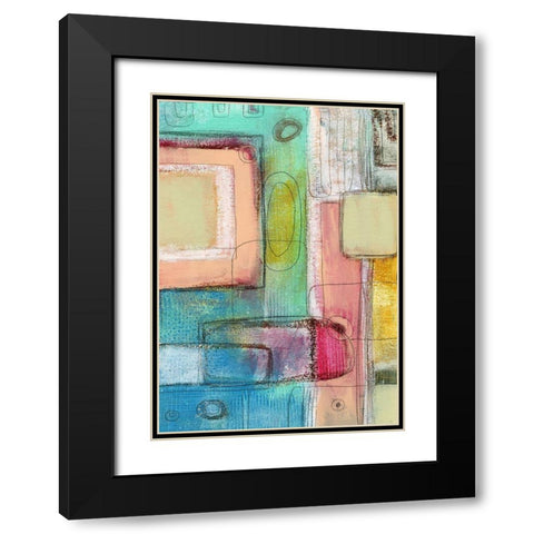 The Pink Crayon Black Modern Wood Framed Art Print with Double Matting by Ogren, Sarah