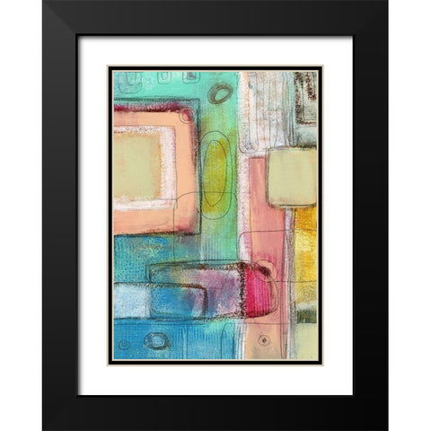 The Pink Crayon Black Modern Wood Framed Art Print with Double Matting by Ogren, Sarah