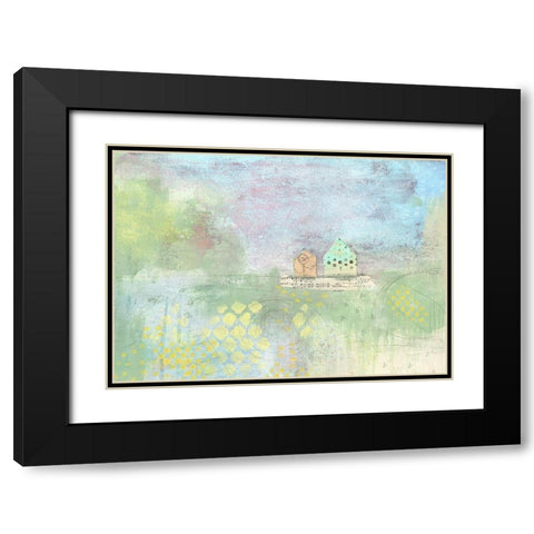 This House has a Nice Garage Black Modern Wood Framed Art Print with Double Matting by Ogren, Sarah