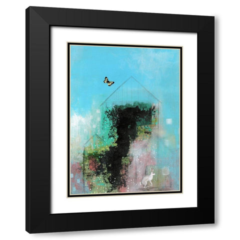 Blue Skies Black Modern Wood Framed Art Print with Double Matting by Ogren, Sarah