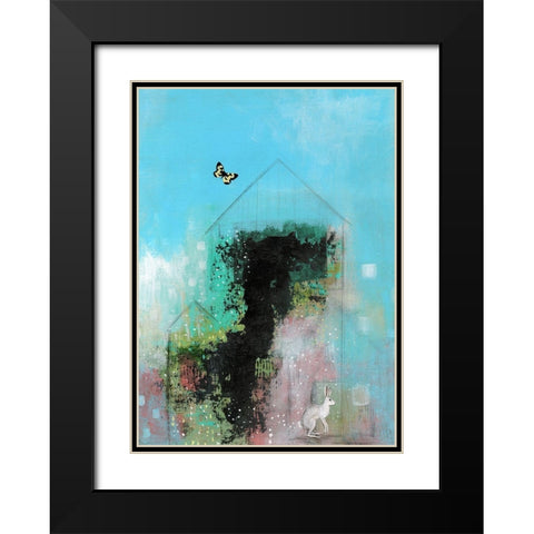 Blue Skies Black Modern Wood Framed Art Print with Double Matting by Ogren, Sarah