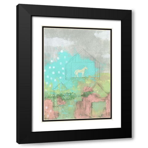 The Overgrown Barns Black Modern Wood Framed Art Print with Double Matting by Ogren, Sarah