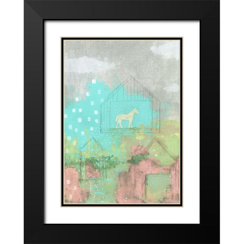 The Overgrown Barns Black Modern Wood Framed Art Print with Double Matting by Ogren, Sarah