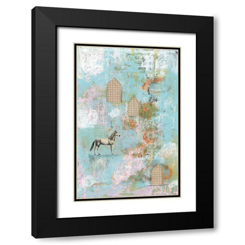 Horse I Black Modern Wood Framed Art Print with Double Matting by Ogren, Sarah