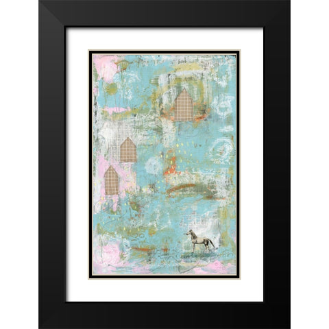 Horse II Black Modern Wood Framed Art Print with Double Matting by Ogren, Sarah