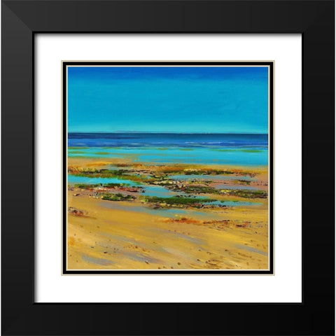 Coastal Colour Strip III Black Modern Wood Framed Art Print with Double Matting by Francis, Sandra
