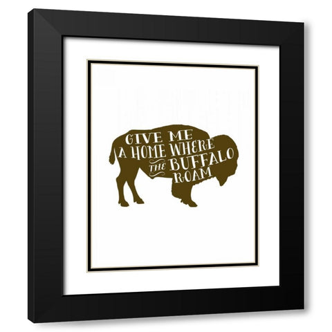 Buffalo Home Black Modern Wood Framed Art Print with Double Matting by Moss, Tara