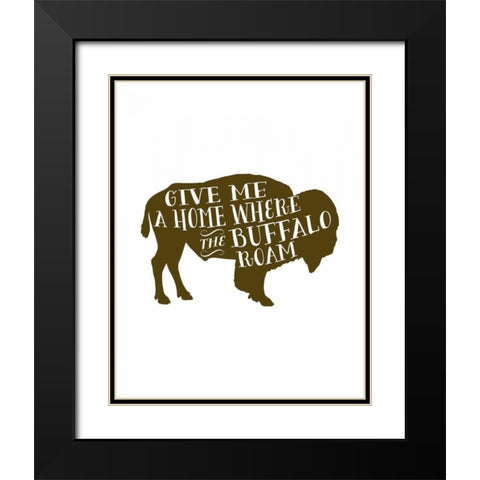 Buffalo Home Black Modern Wood Framed Art Print with Double Matting by Moss, Tara