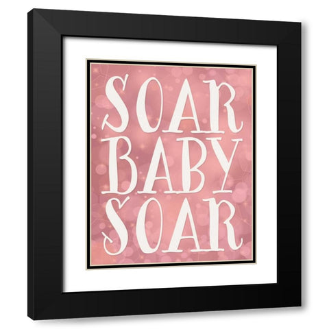 Soar Baby Soar Black Modern Wood Framed Art Print with Double Matting by Moss, Tara