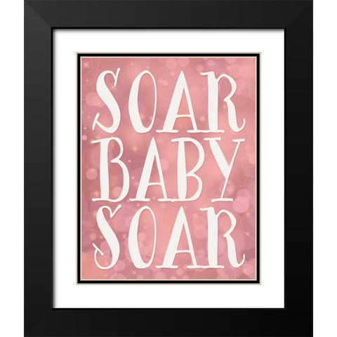 Soar Baby Soar Black Modern Wood Framed Art Print with Double Matting by Moss, Tara