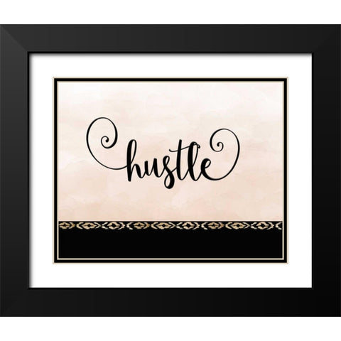 Hustle Black Modern Wood Framed Art Print with Double Matting by Moss, Tara