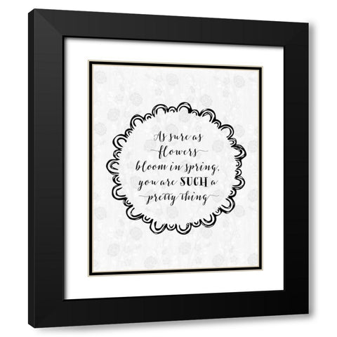 Such a Pretty Thing Black Modern Wood Framed Art Print with Double Matting by Moss, Tara