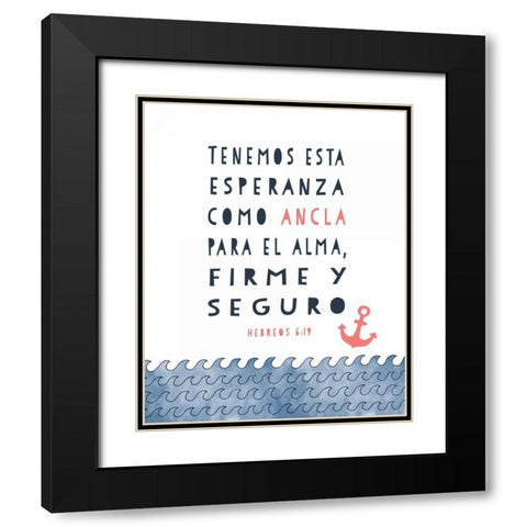 Spanish Hebrews 6-19 Black Modern Wood Framed Art Print with Double Matting by Moss, Tara