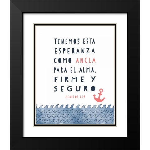 Spanish Hebrews 6-19 Black Modern Wood Framed Art Print with Double Matting by Moss, Tara